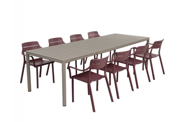 Nardi Tevere Cassia Havemøbelsæt 210-275cm -...