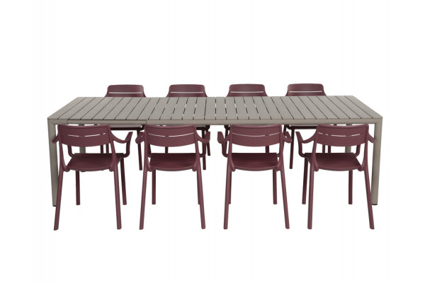 Nardi Tevere Cassia Havemøbelsæt 210-275cm -...
