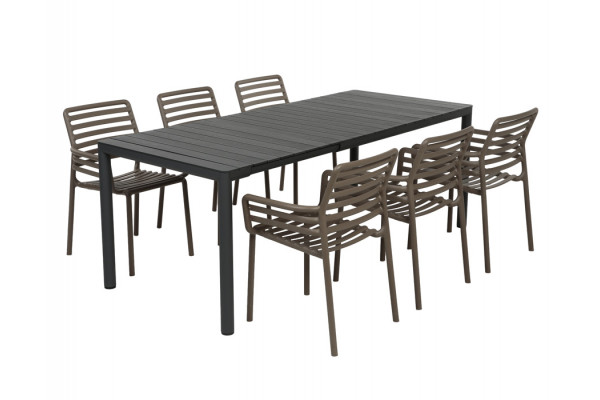 Nardi Tevere Doga Havemøbelsæt 147-211cm -...
