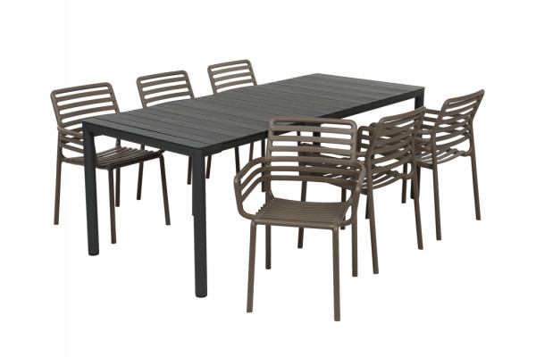 Nardi Tevere Doga Havemøbelsæt 147-211cm -...