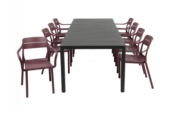 Nardi Tevere/Cassia Havemøbelsæt 210-275cm -...