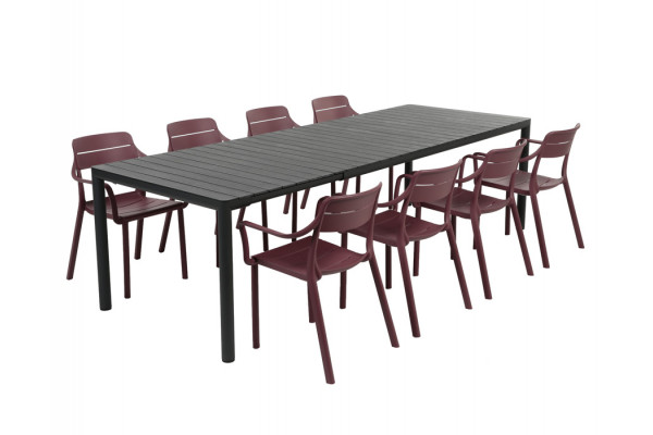 Nardi Tevere/Cassia Havemøbelsæt 210-275cm -...