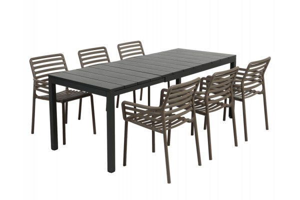 Nardi Rio Doga Havemøbelsæt 140-210cm -...
