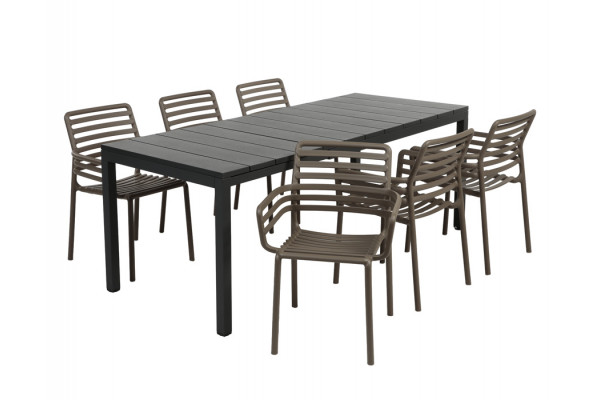 Nardi Rio Doga Havemøbelsæt 140-210cm -...