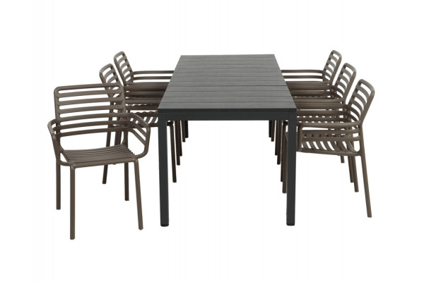 Nardi Rio Doga Havemøbelsæt 140-210cm -...