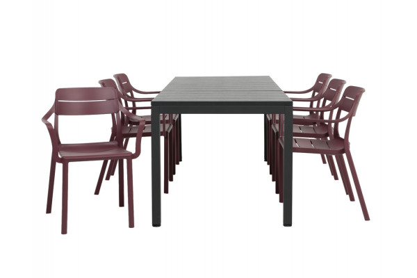 Nardi Rio Cassia Havemøbelsæt 140-210cm -...