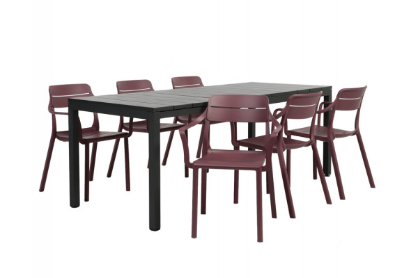 Nardi Rio Cassia Havemøbelsæt 140-210cm -...