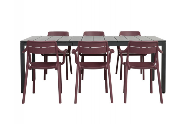 Nardi Rio Cassia Havemøbelsæt 140-210cm -...