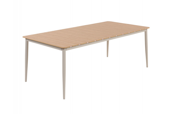 Malmø Viola Havelmøbelsæt - 100x200 cm - Gråhvid