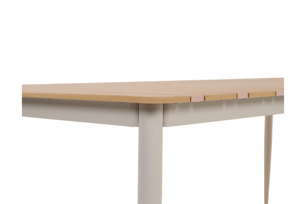Malmø Viola Havelmøbelsæt - 100x200 cm - Gråhvid