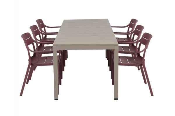 Nardi Rio Cassia Havemøbelsæt 140-210cm -...