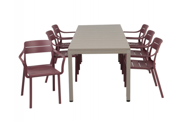 Nardi Rio Cassia Havemøbelsæt 140-210cm -...