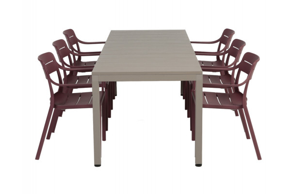 Nardi Rio Cassia Havemøbelsæt 140-210cm -...
