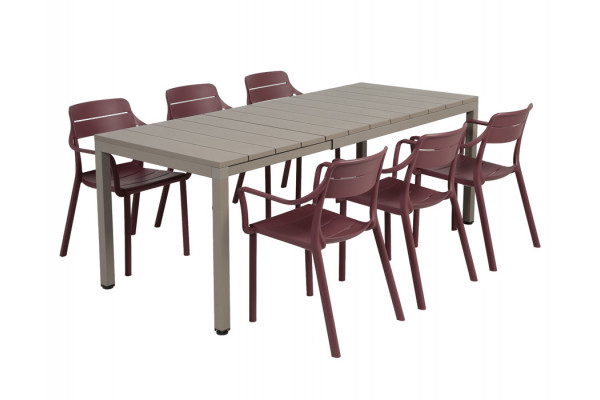 Nardi Rio Cassia Havemøbelsæt 140-210cm -...