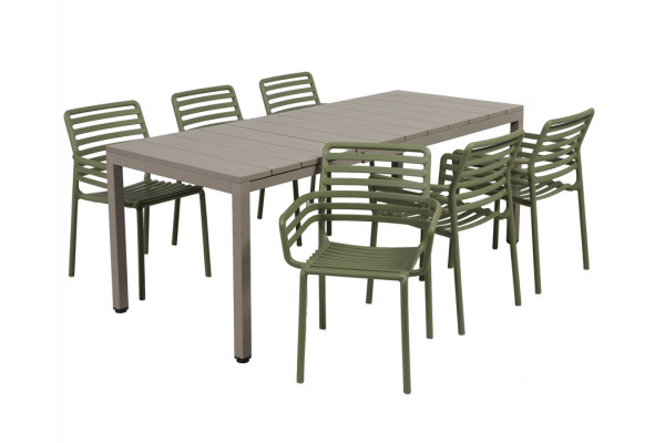 Nardi Rio Doga Havemøbelsæt 140-210cm -...