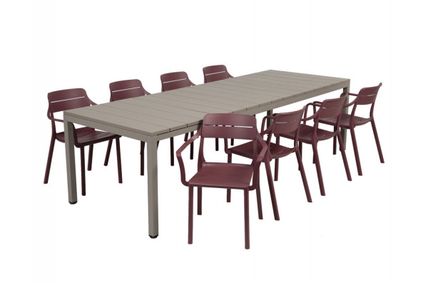 Nardi Rio Cassia Havemøbelsæt 210-280cm -...