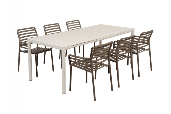 Nardi Tevere Doga Havemøbelsæt 147-211cm -...