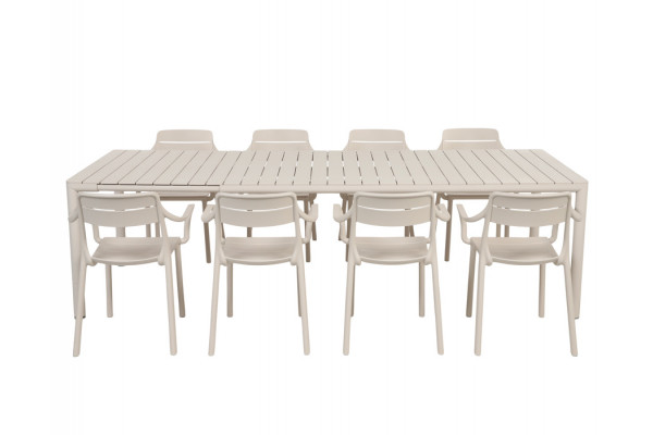 Nardi Tevere Cassia Havemøbelsæt 210-275cm - Sand