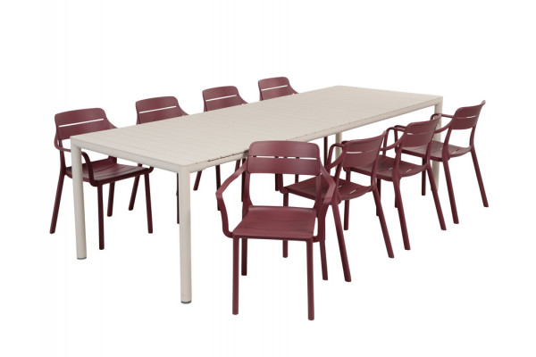 Nardi Tevere Cassia Havemøbelsæt 210-275cm -...