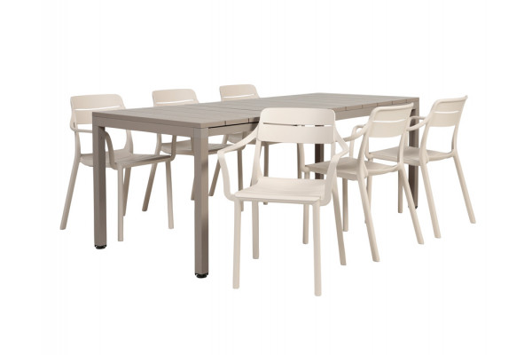Nardi Rio Cassia Havemøbelsæt 140-210cm -...