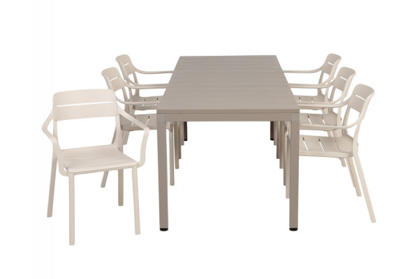 Nardi Rio Cassia Havemøbelsæt 140-210cm -...