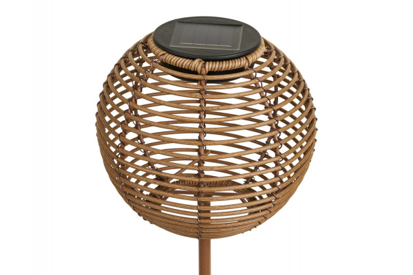 Strand lampe, på spyd, natur