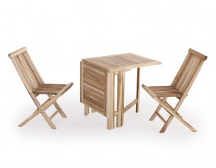 Lærke Teak Cafesæt m/2 Stole