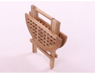 Teak Klapbord rundt 2