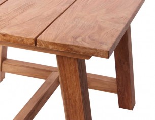 Hercules teak bord - 4 planker (100x100) 2