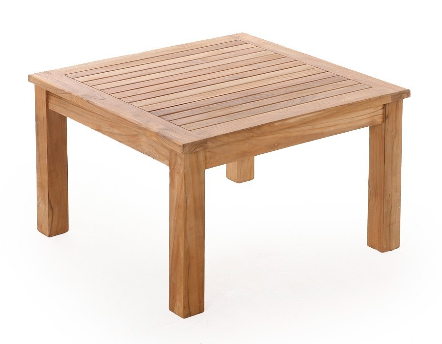 Teak sofabord 80 x 80 cm Sofabord 80 cm