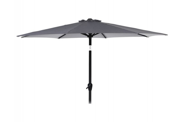 Alu parasol med tilt - Ø 3 meter - Grå