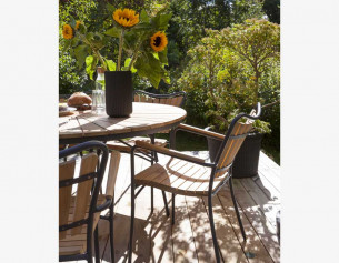 Samsø Havebord - Ø150 cm - Grå 2