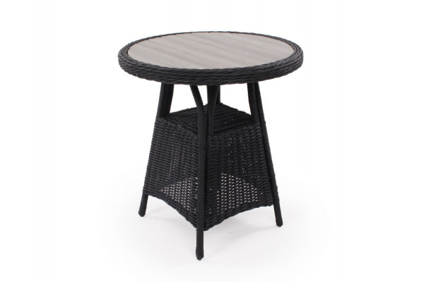 Rio Sort Cafesæt m/2 spisestole - Ø 70 cm
