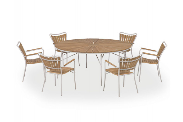 Billede af Samsø 170 cm Sæt med 6 stole