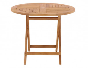 Prag Teak Havebord - Ø 90 cm 2