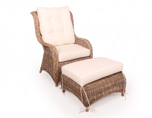 Kubu loungestol m/skammel