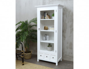 Skab m/glaslåge - Hvid 2